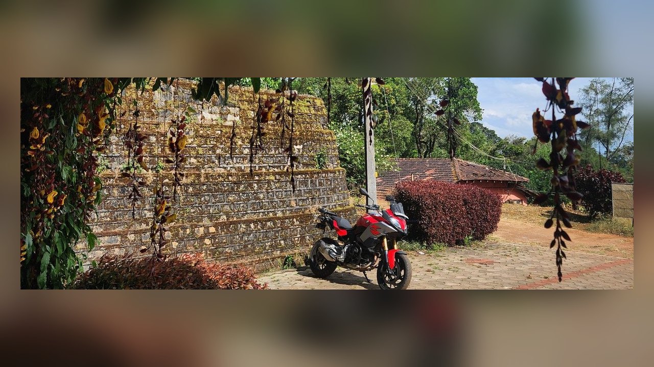 The BMW F900XR near Chikkamagaluru